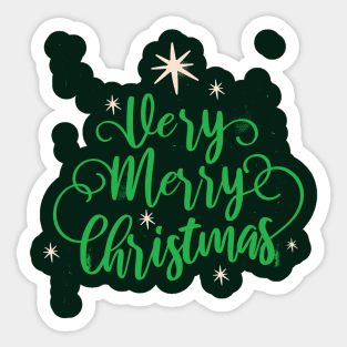 Very Merry Christmas Sticker